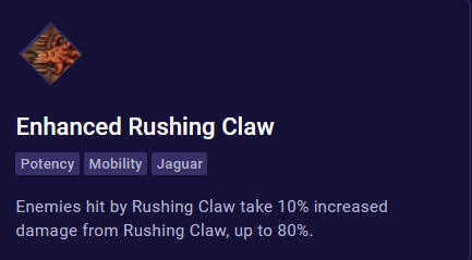 enhanced rushing claw