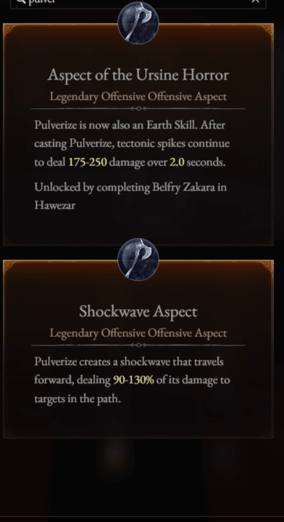 ursine horror and shockwave