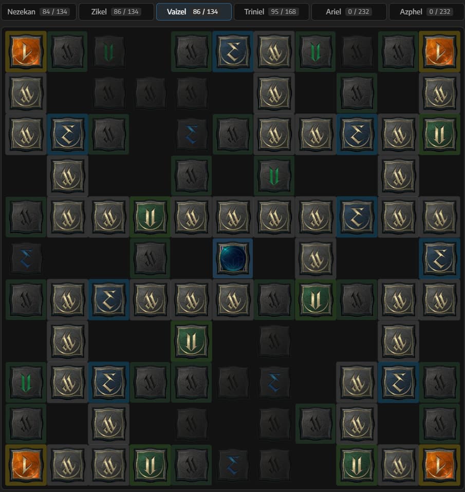Vaizel Daevanion Board Example