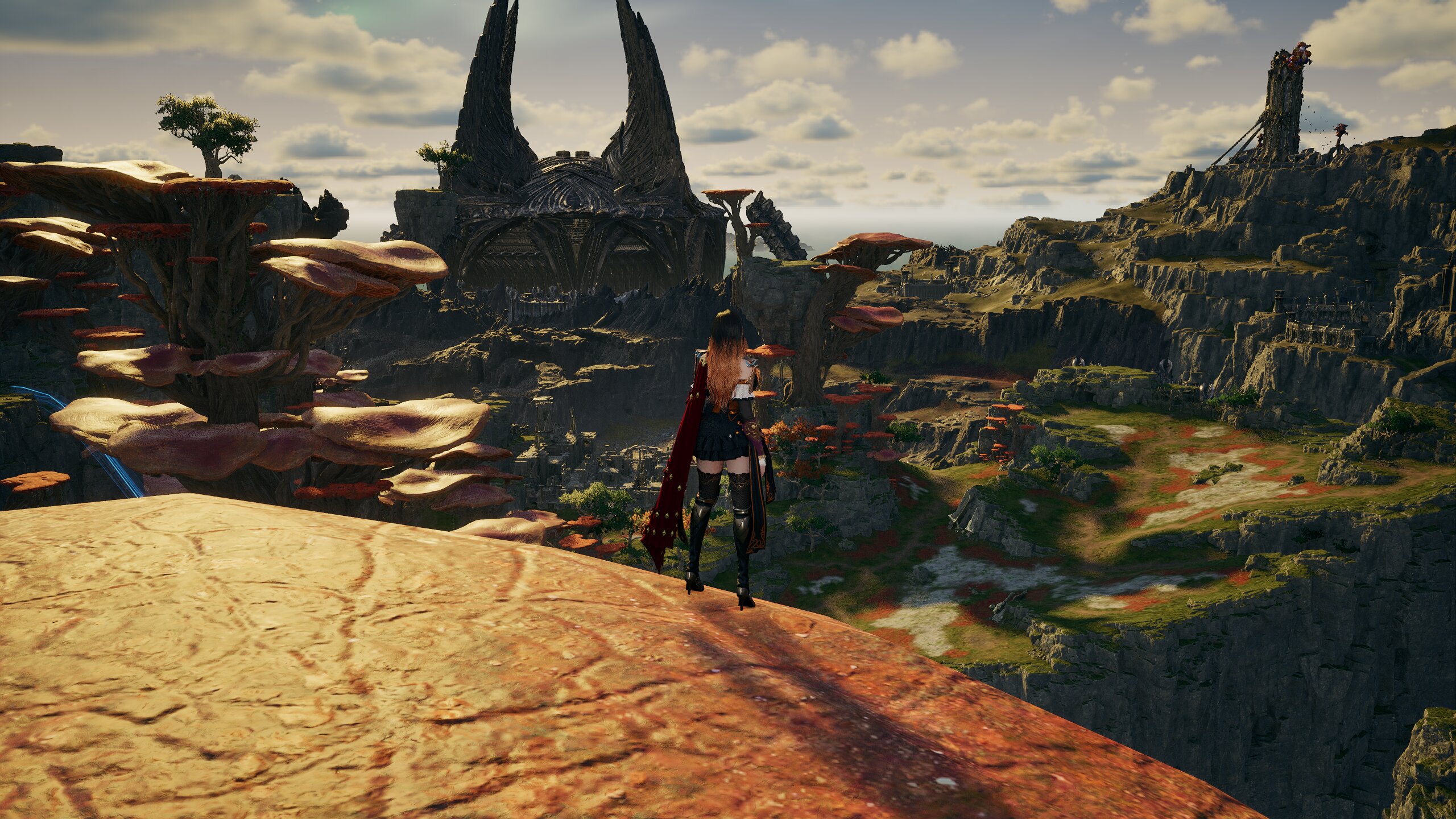 Player Looking Over Cliff