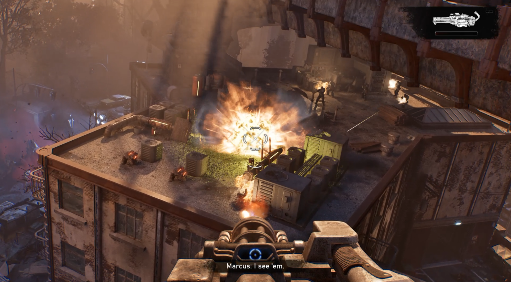 Firing a Vulcan cannon from a Raven