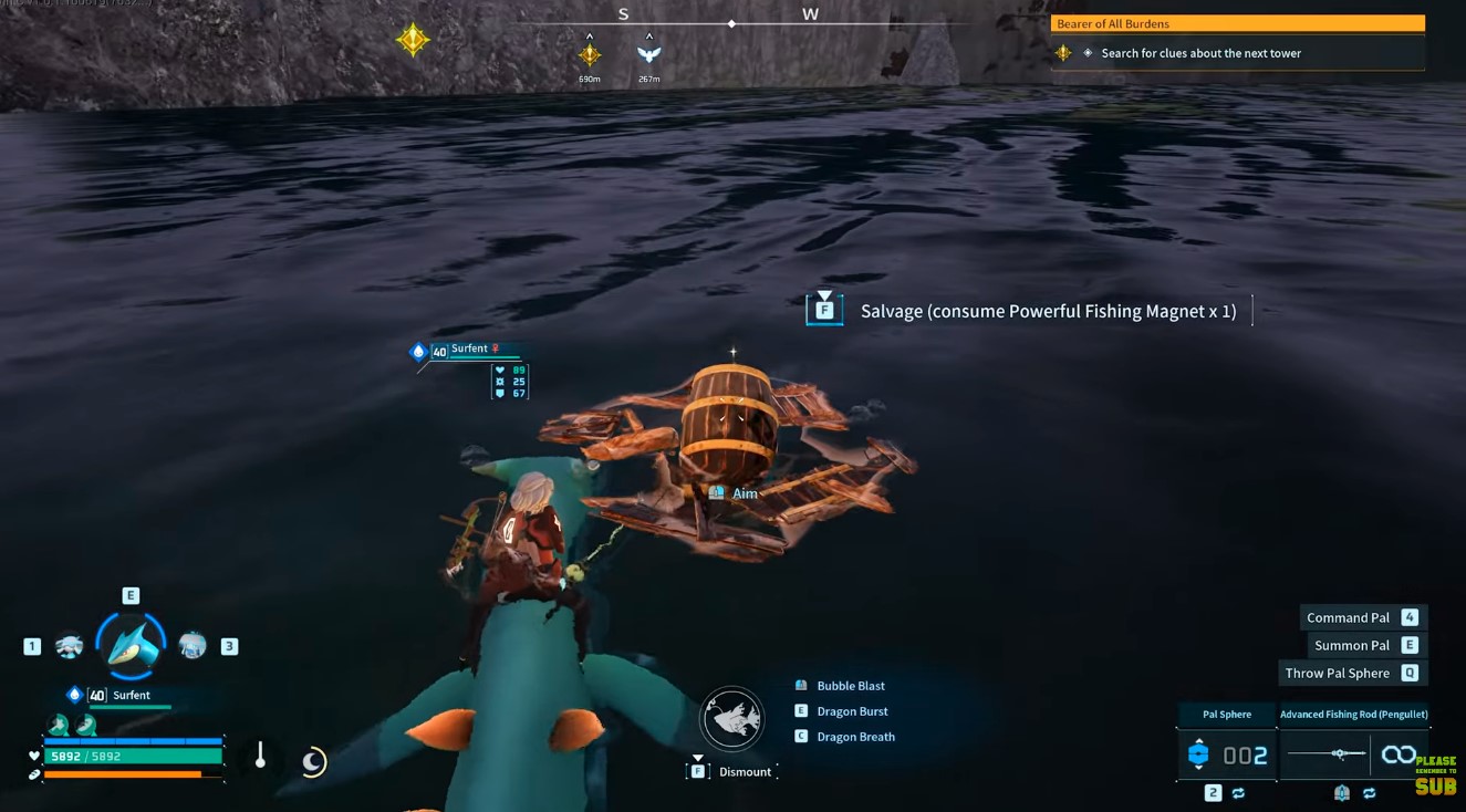 Salvaging Off the Water in Palworld
