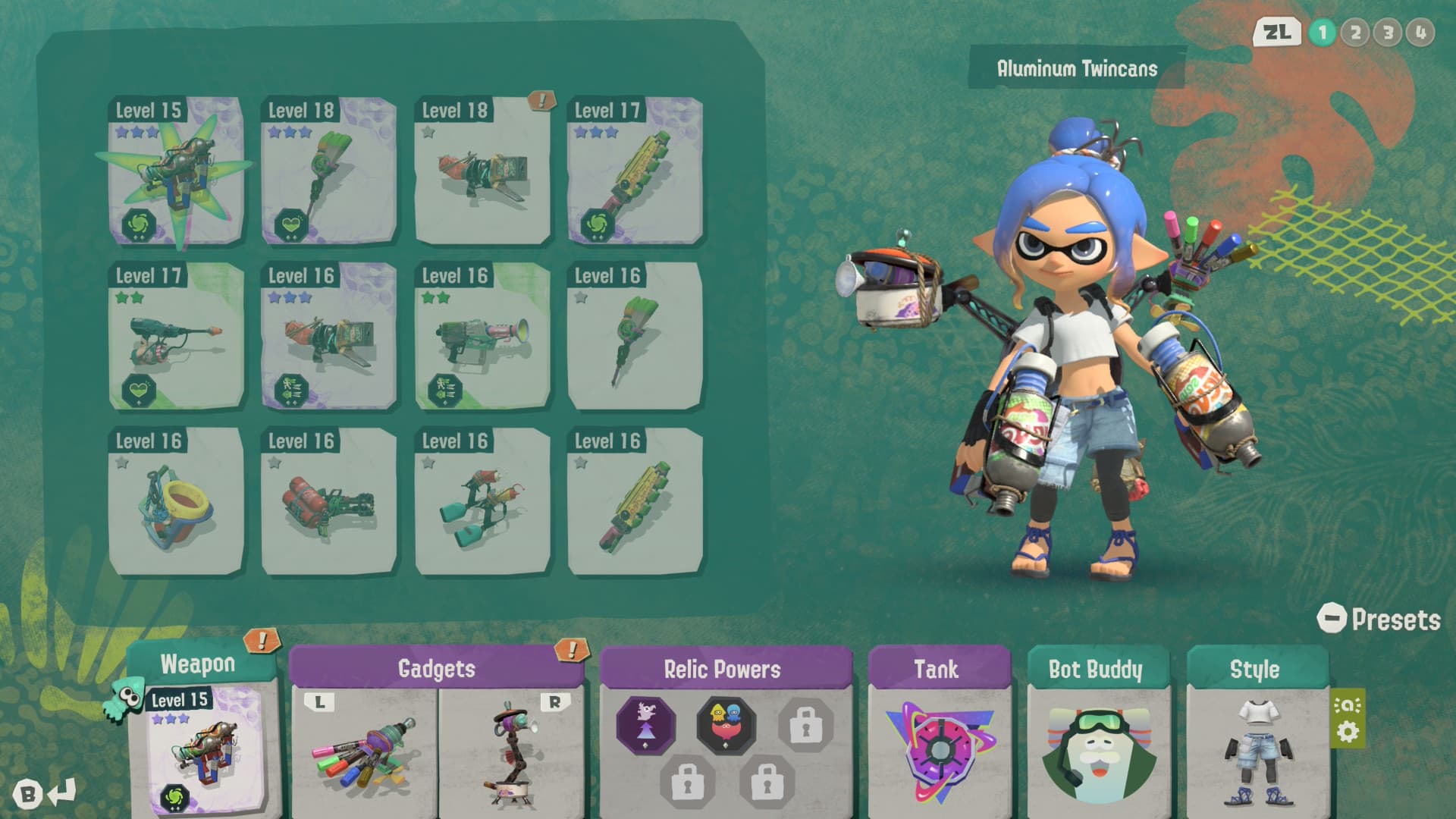 splatoon raiders check gear example