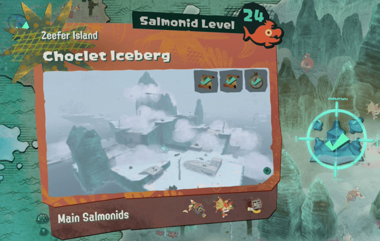 splatoon raiders spirhalite farming choclet iceberg