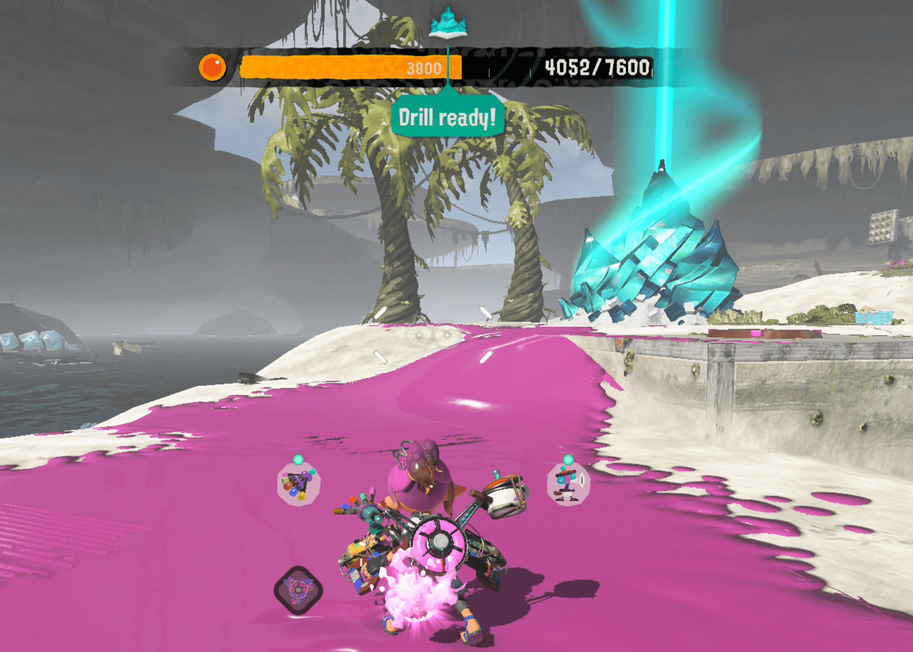 splatoon raiders spirhalite farming drill ready