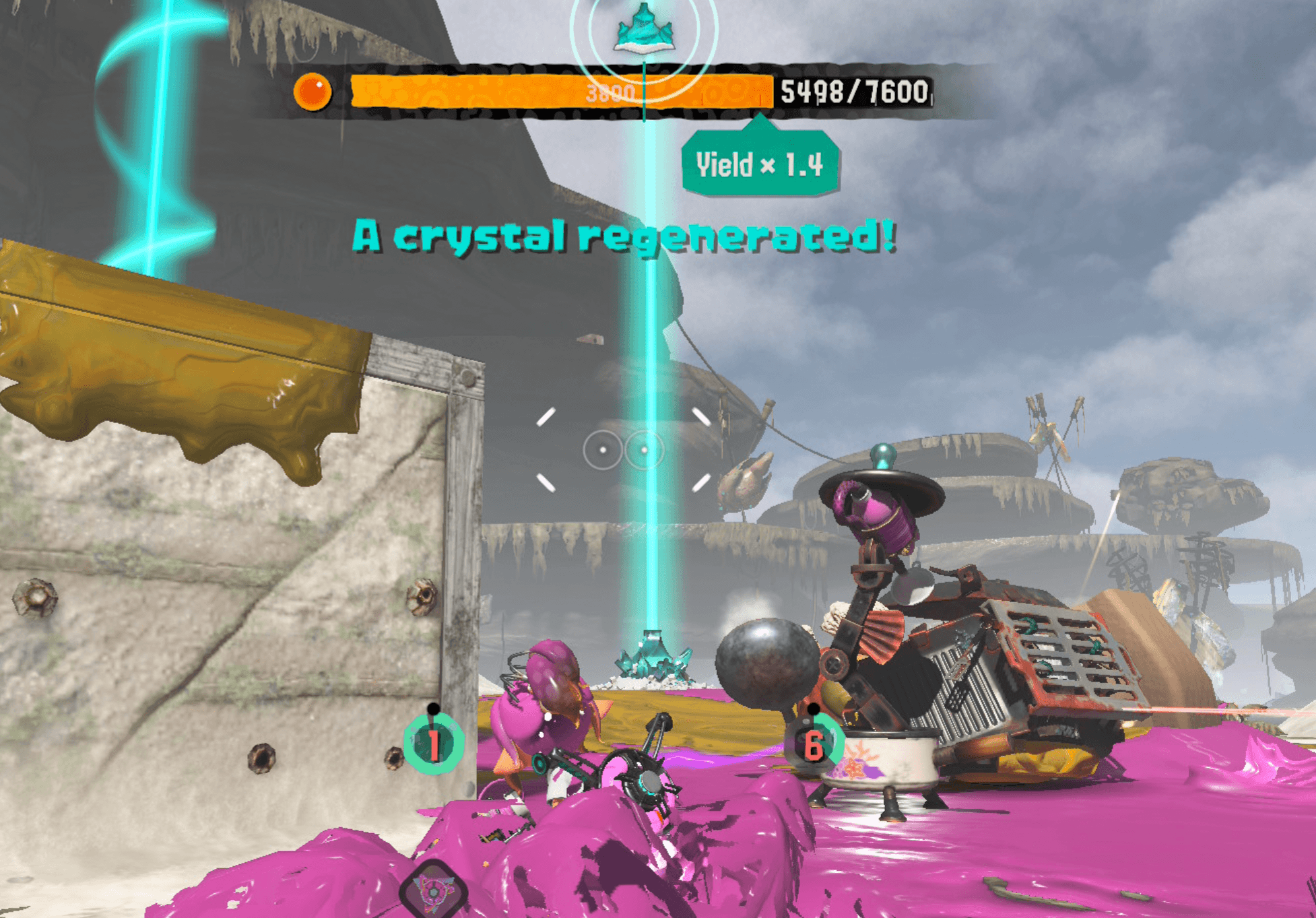 splatoon raiders spirhalite farming regenerate