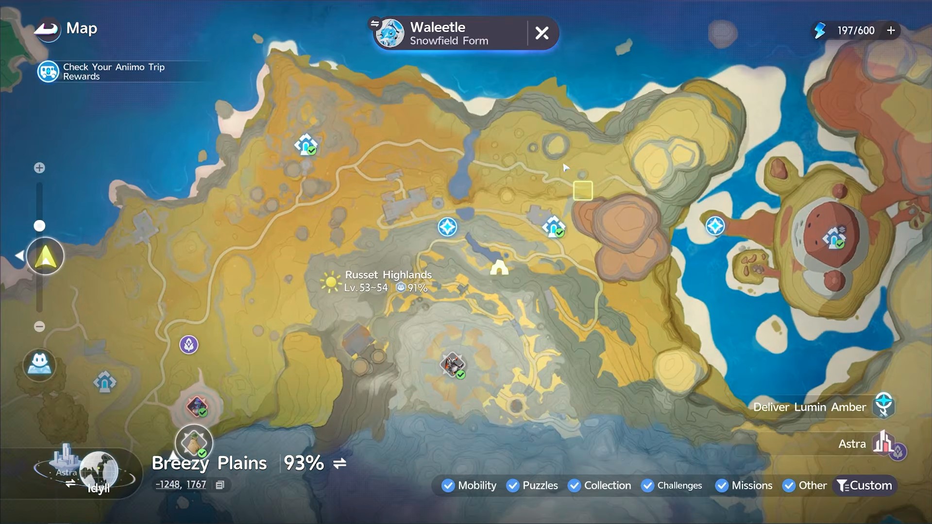 Waleetle Locations