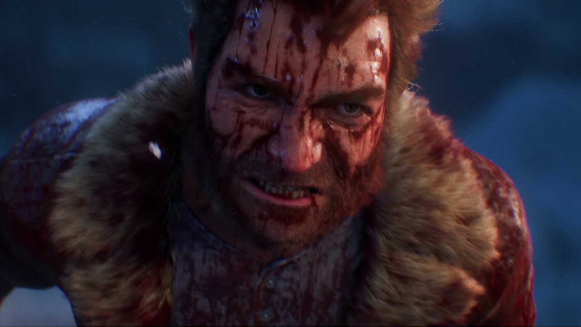 Wolverine raging during a fight