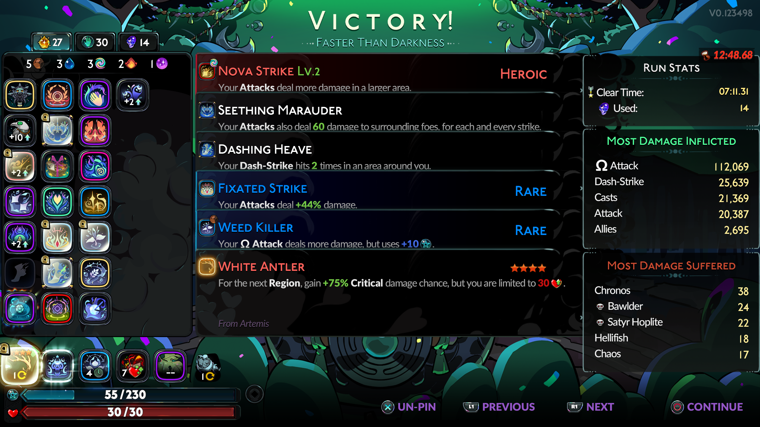 Nergal victory screen