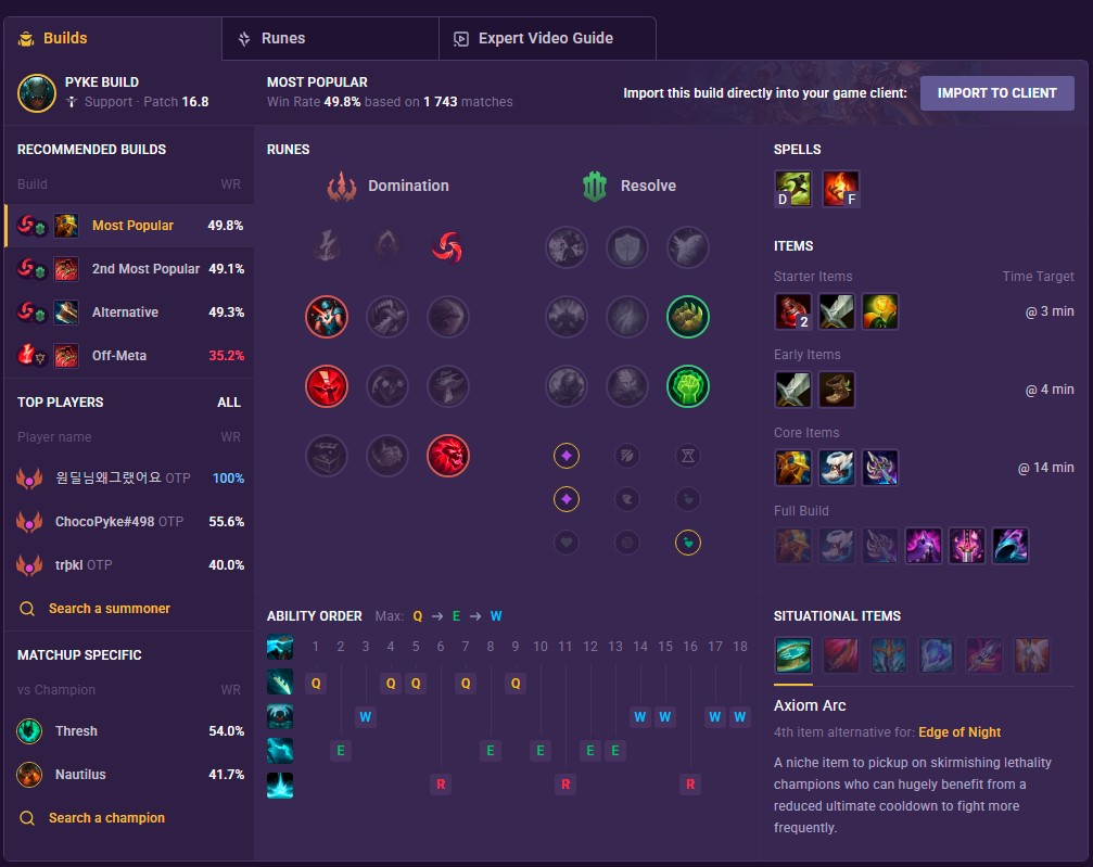 Pyke Build