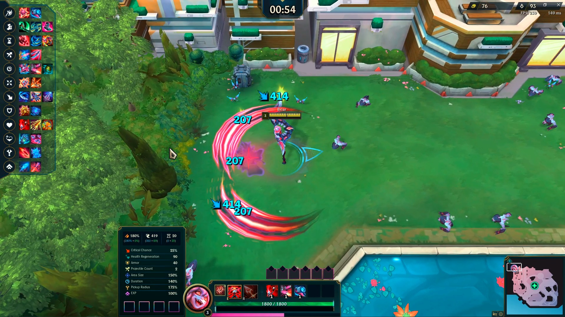 Briar Top Side of Map