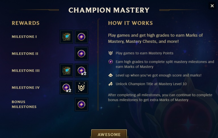 Champion Mastery