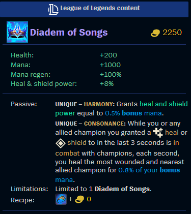 Whispering Circlet and Diadem of Songs