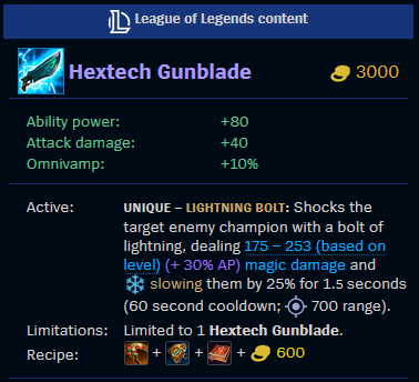 Hextech Gunblade