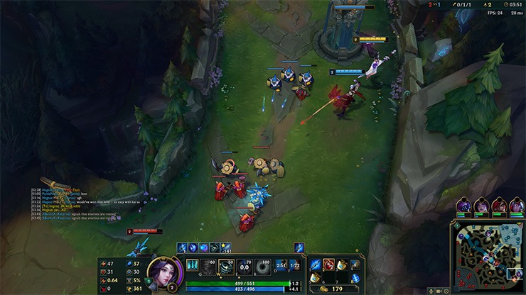 Janna Positioning in the lane