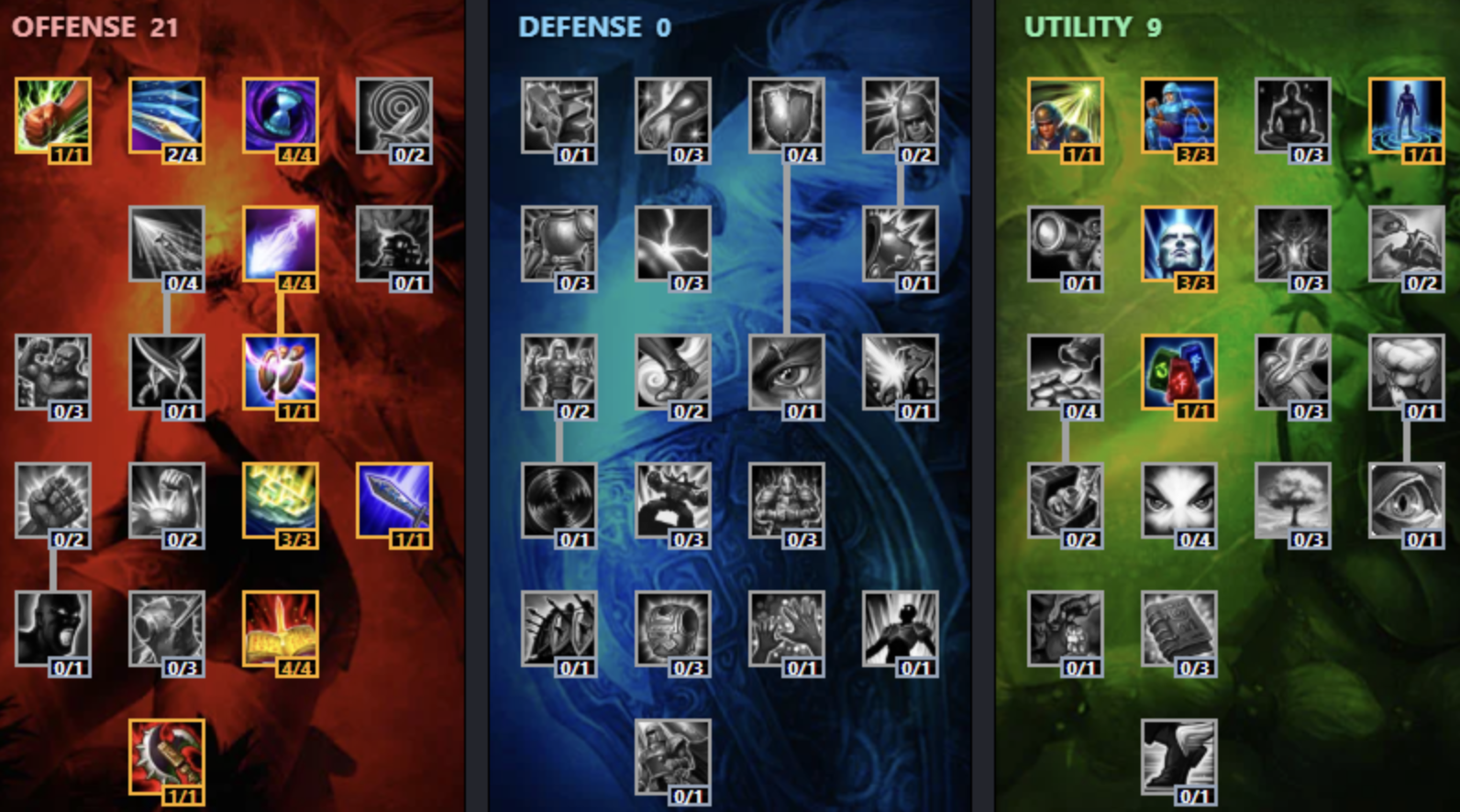sion classic masteries