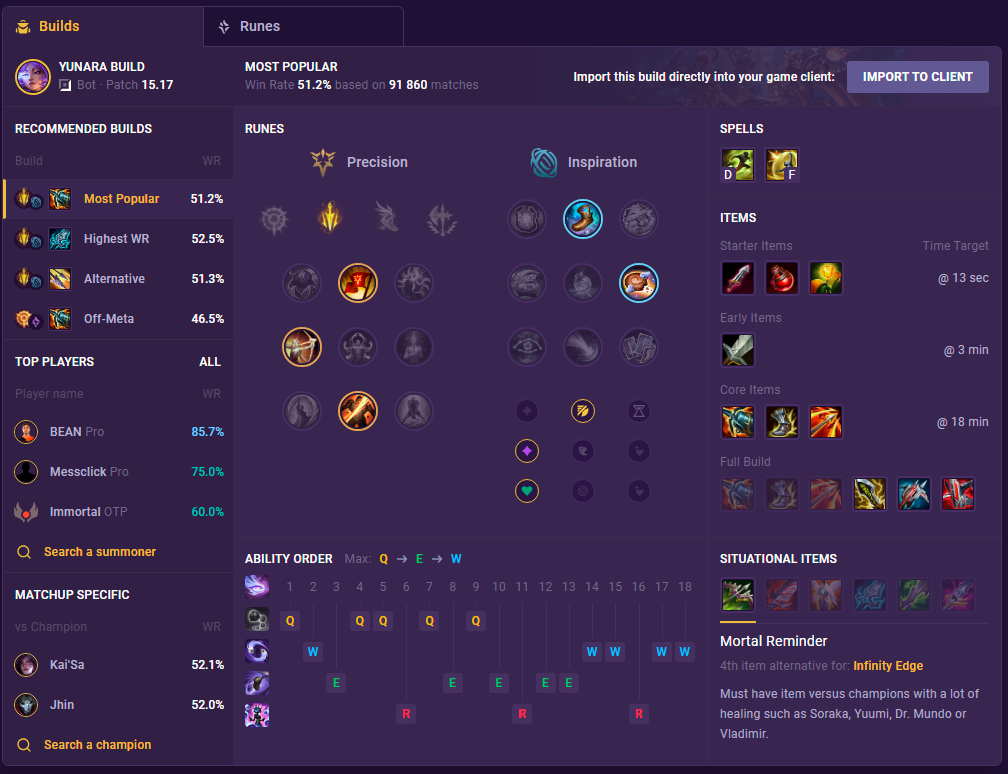 Yunara Patch 15.17 Build