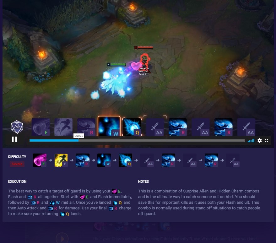 Ahri combo