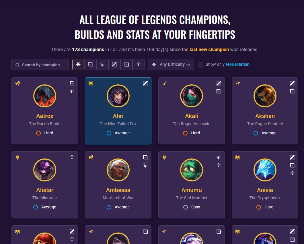 champion pages