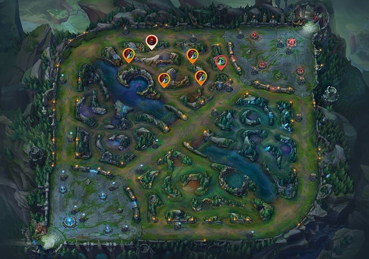 Top lane wards