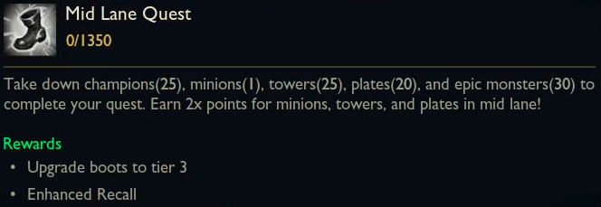 mid lane quest