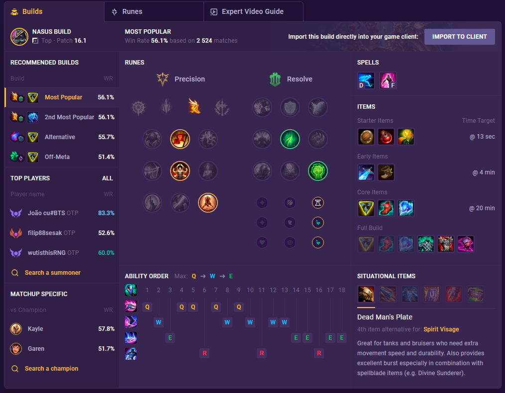 nasus build
