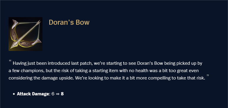 Doran’s Bow