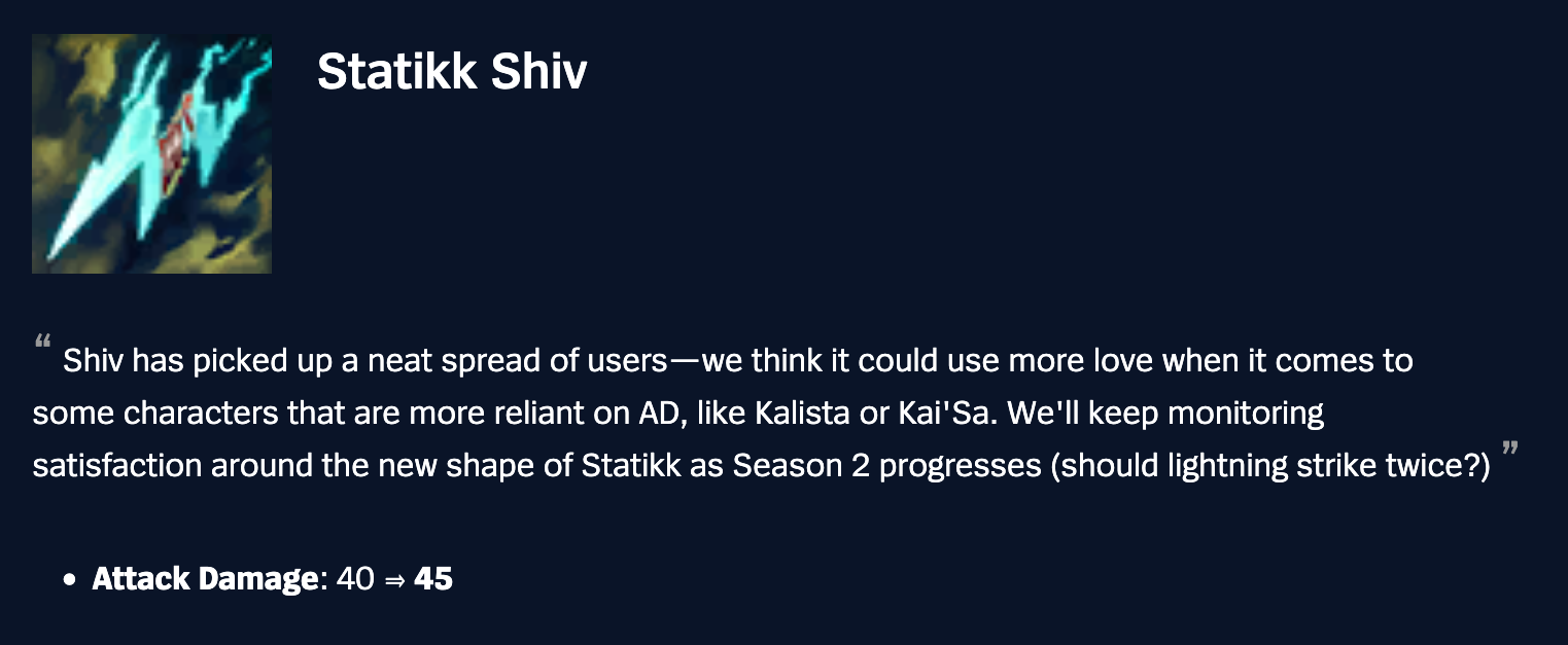 Stakikk Shiv
