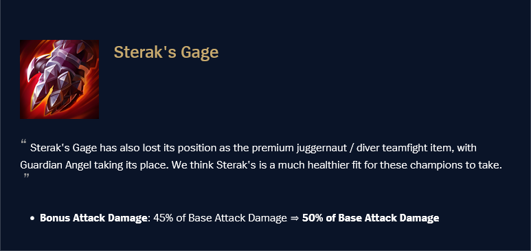 Sterak’s Gage