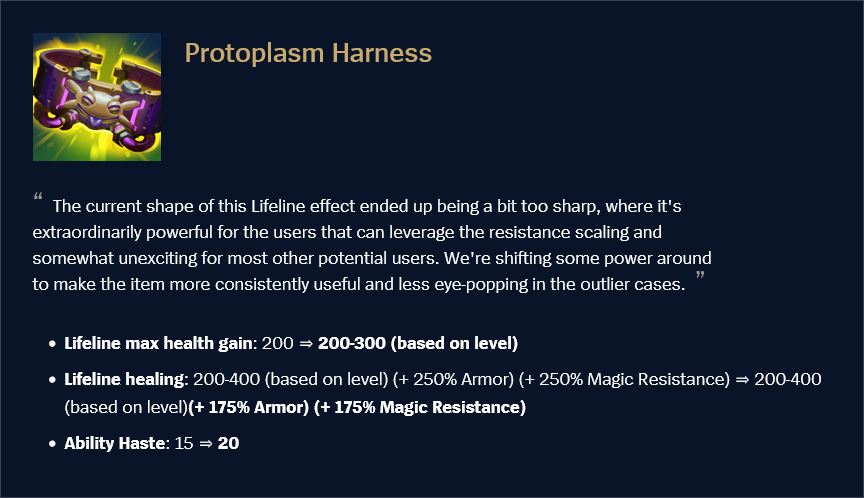 Protoplasm Harness