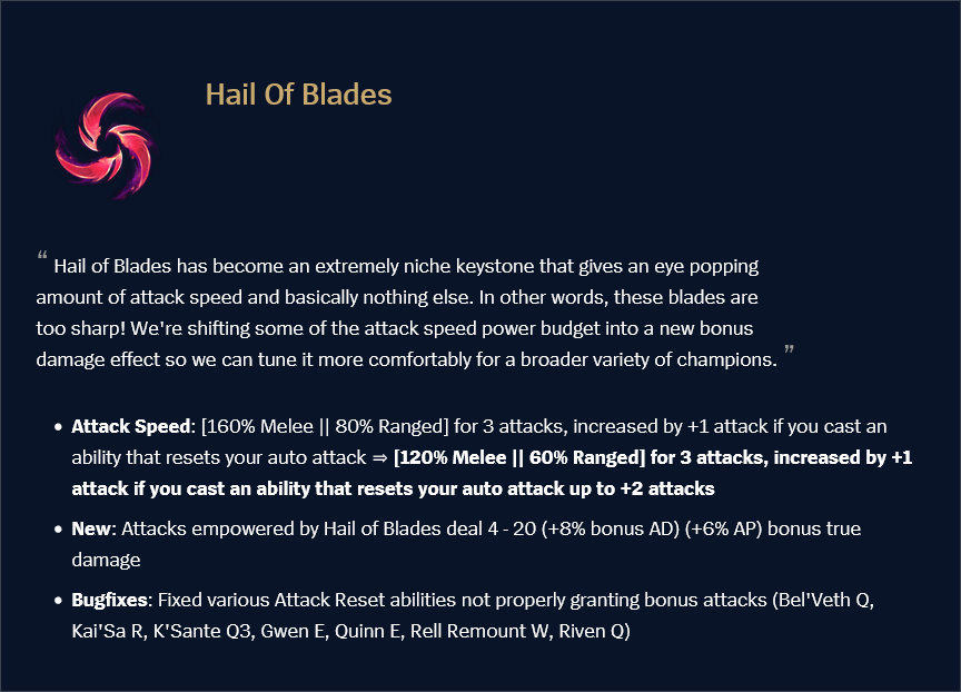 hail of blades