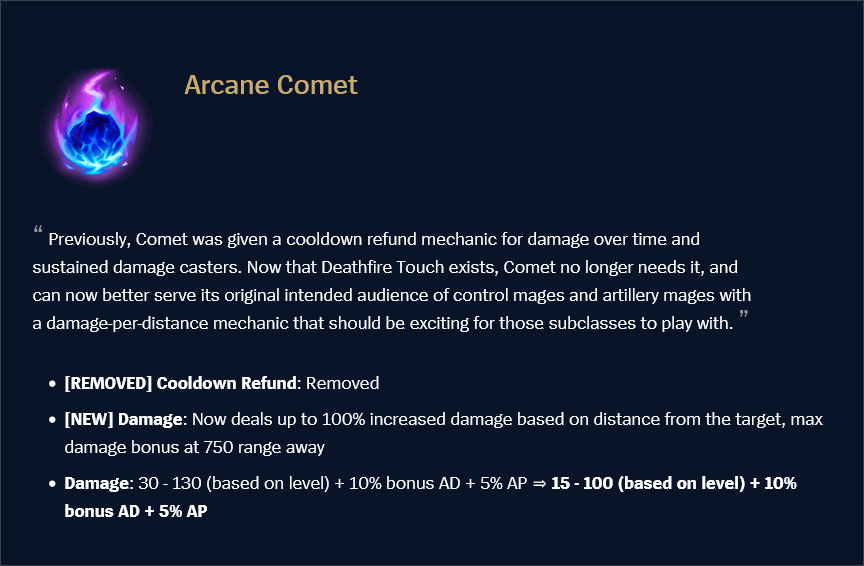arcane comet