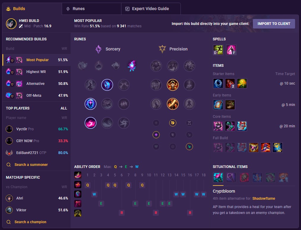 Hwei build