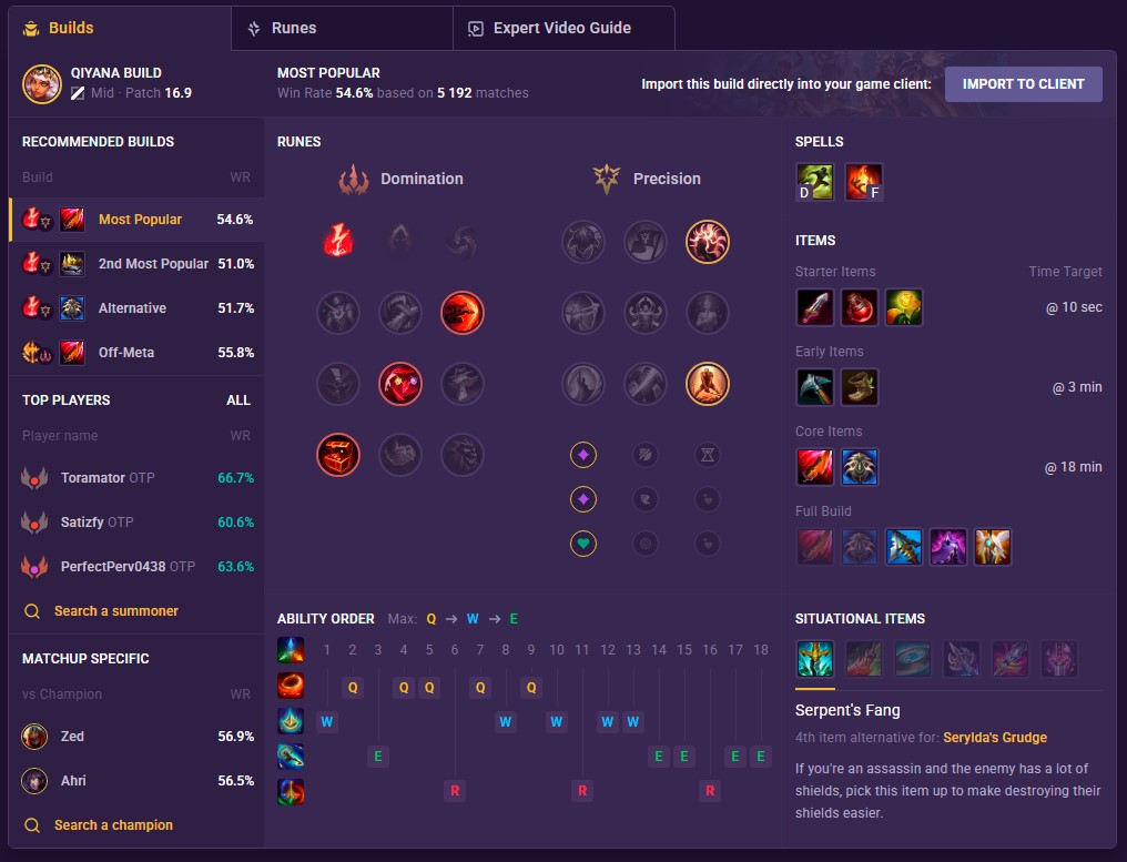 Qiyana build
