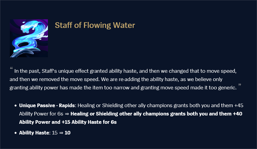 staff of flowing water
