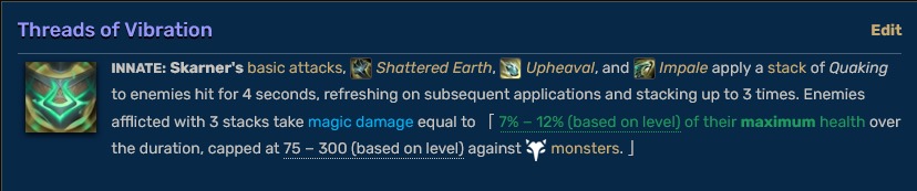 Skarner Passive