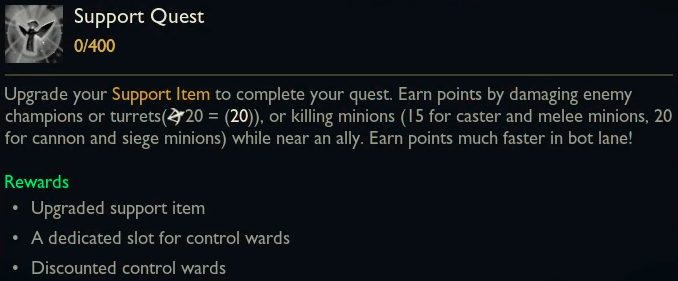 Support quest