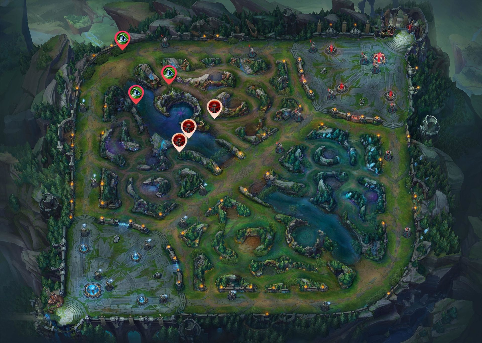 Top Lane Warding Examples