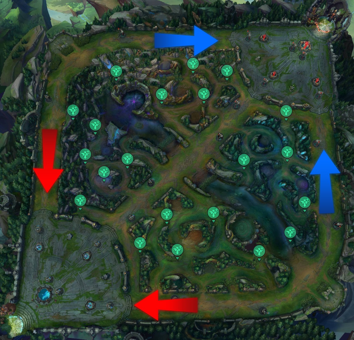 wards for split pushing