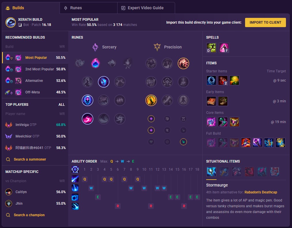 Xerath Build