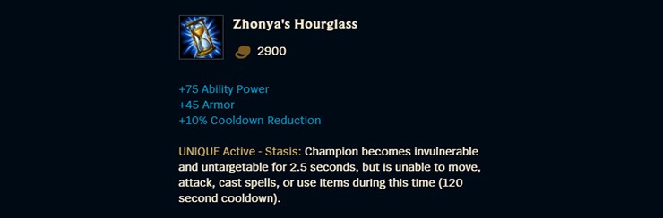Zhonyas Hourglass