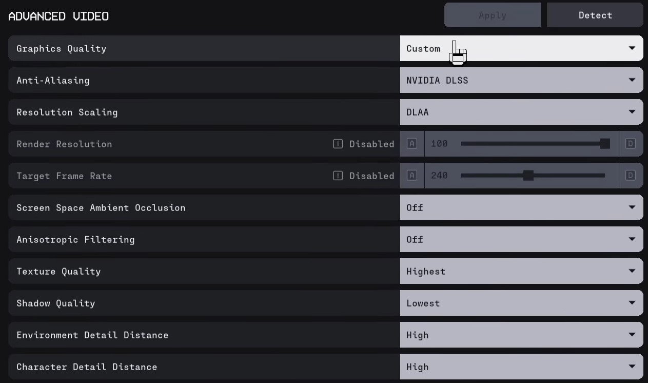 advanced video settings part 2