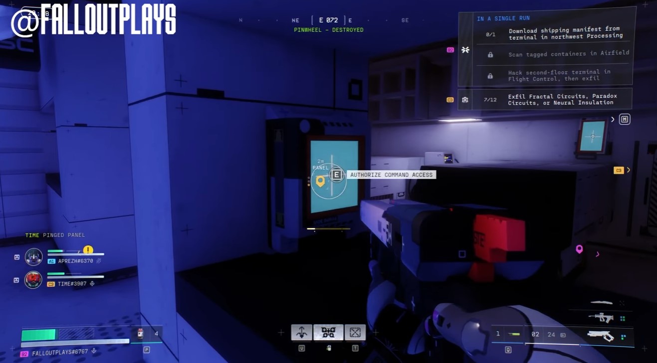 left room authorize command access