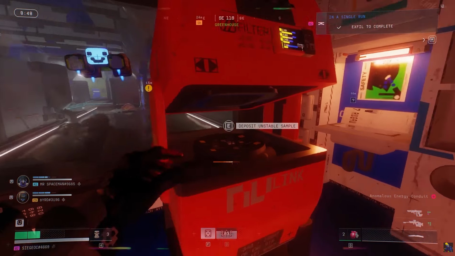 deposit unstable sample anomaly