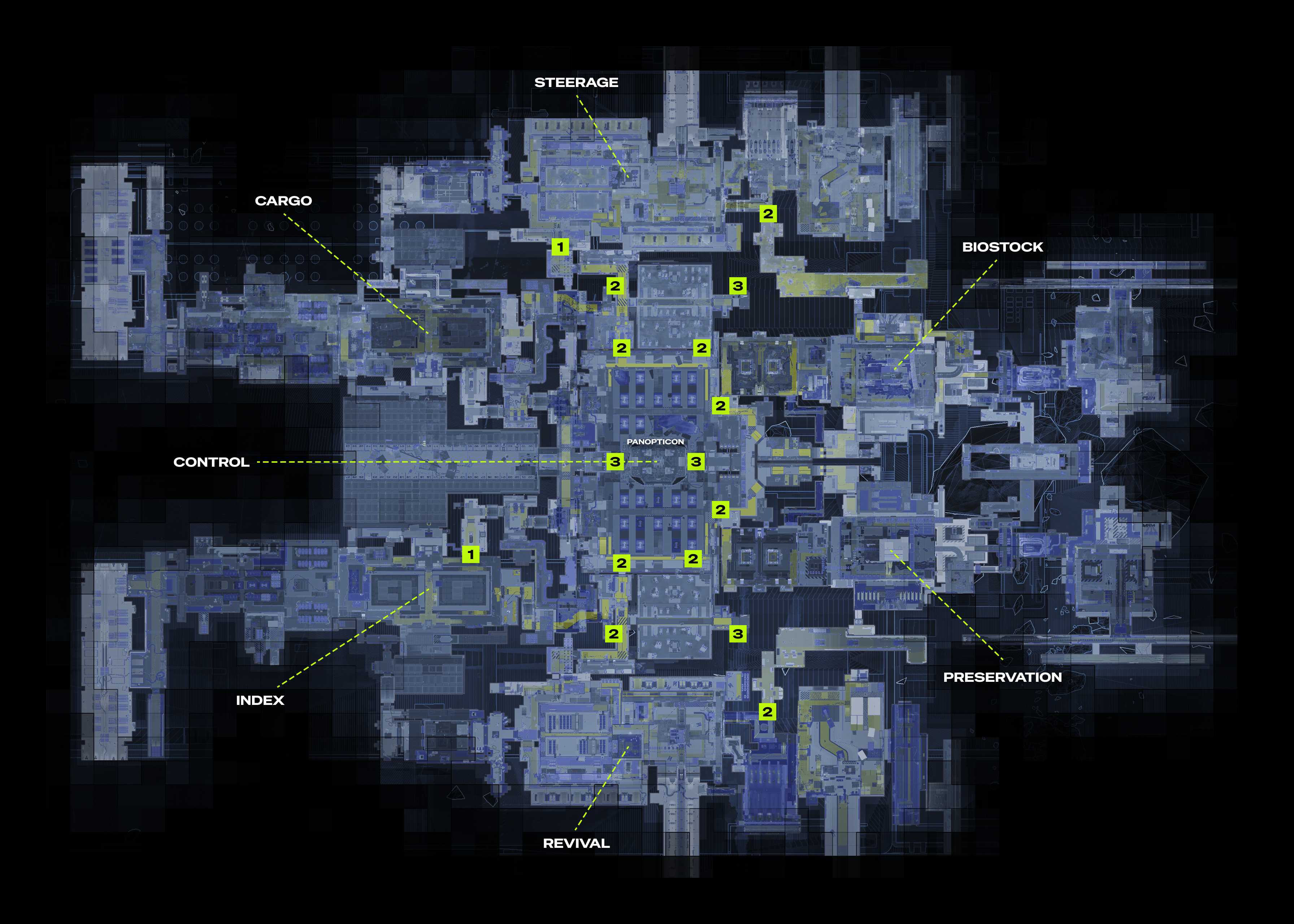 cryo archive map security clearance doors