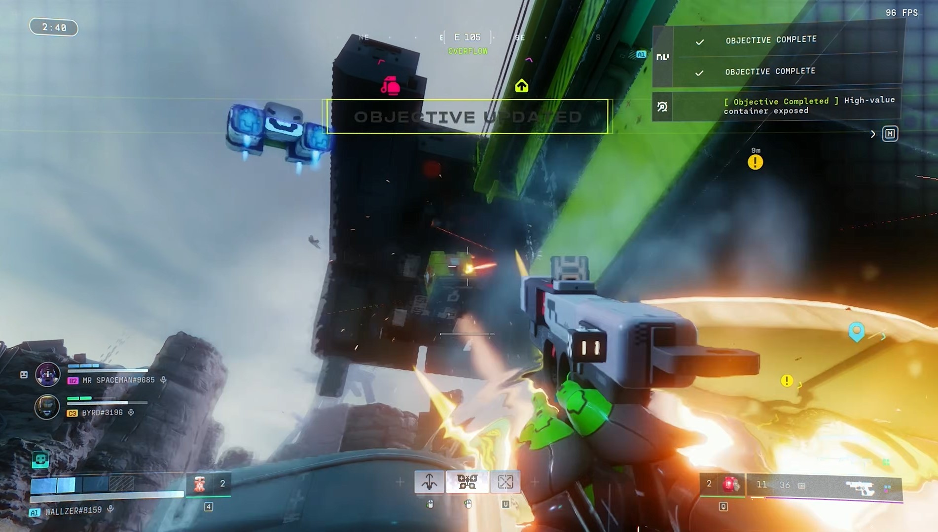 shoot yellow supply crate