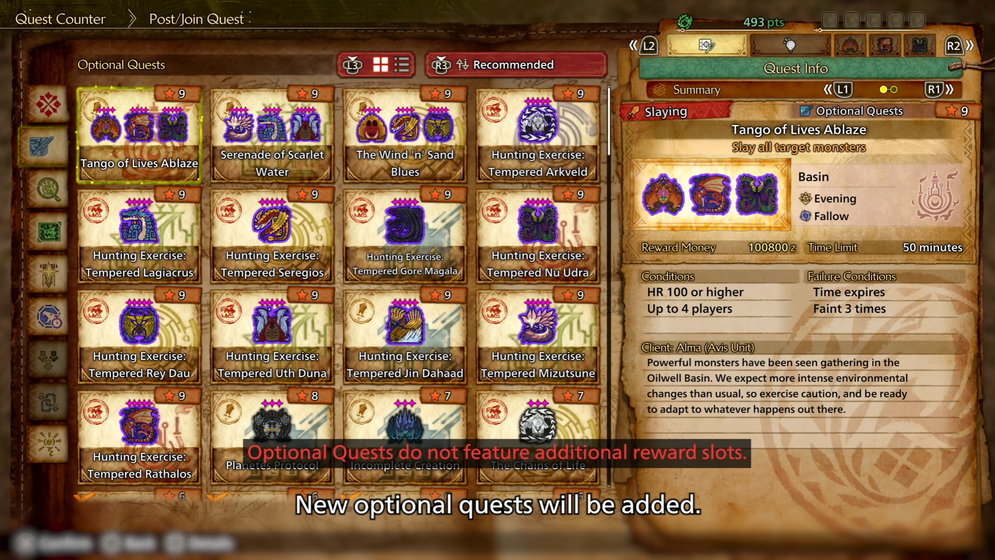 9 star optional quests