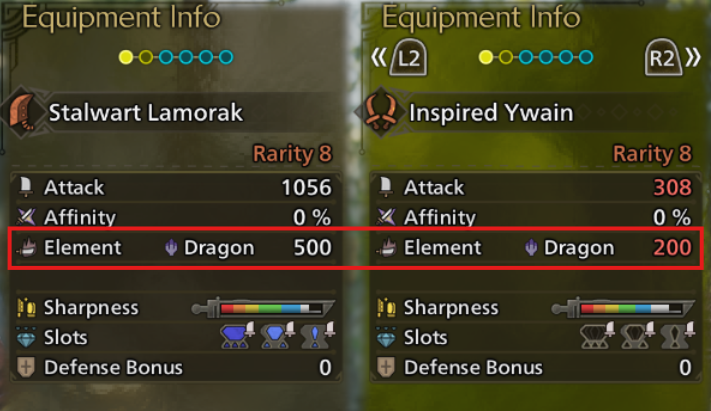 elemental damage differences