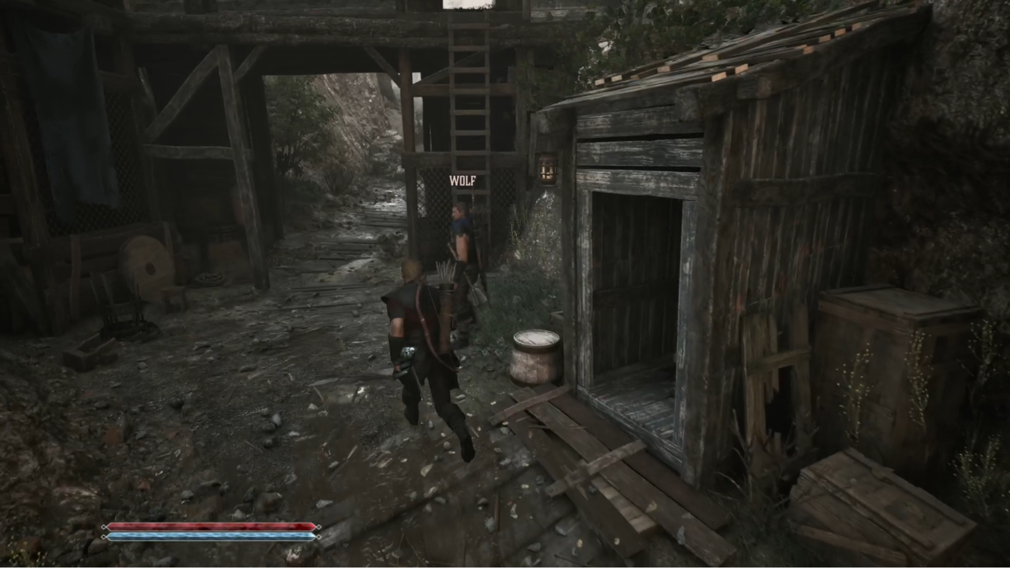 Wolf standing near the Free Mine