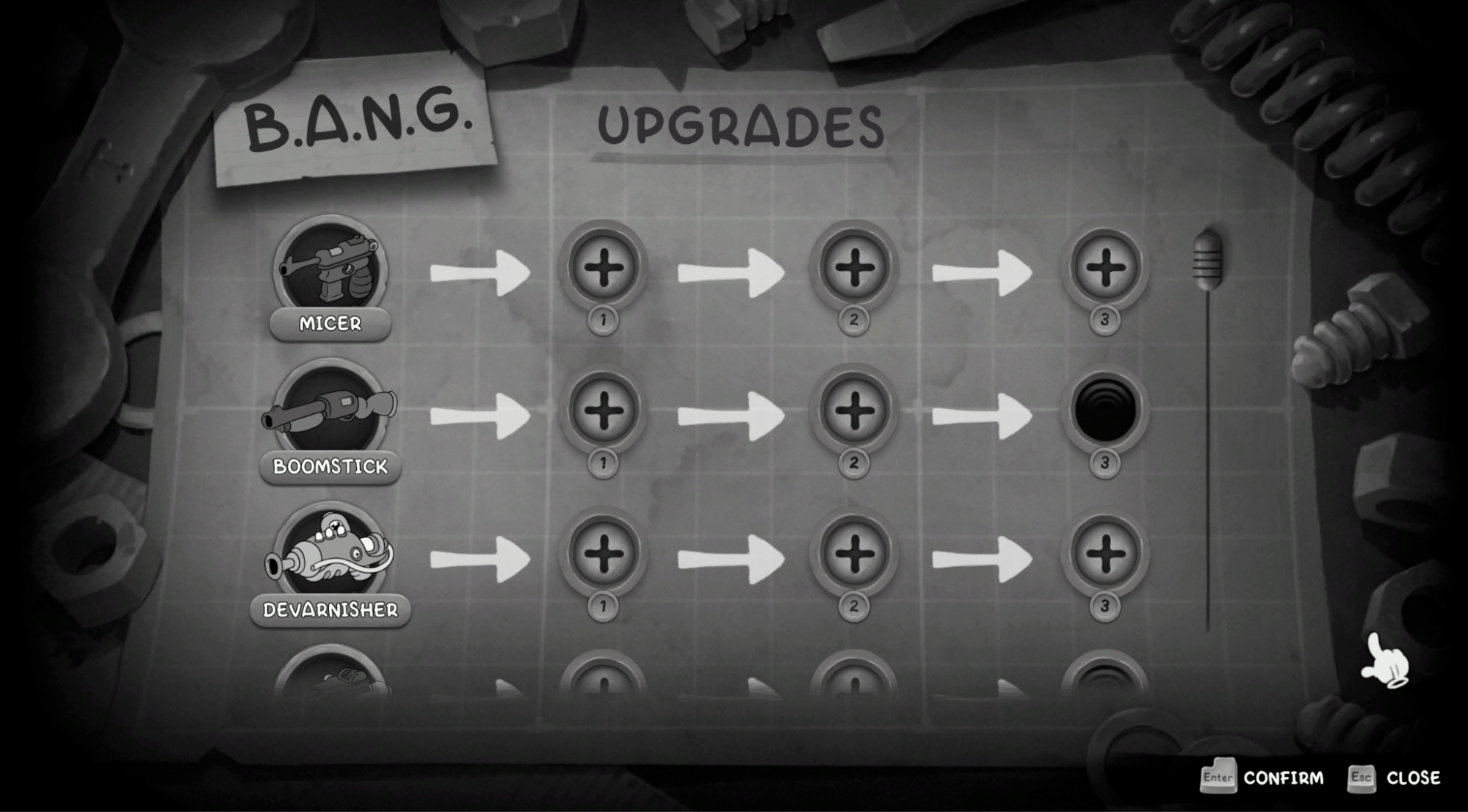 bang upgrades